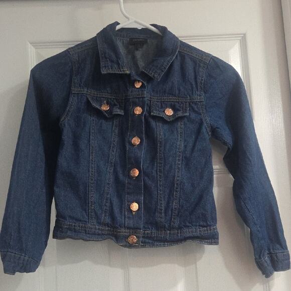Children's Blue Denim Jacket with Gold Accents - Picture 5 of 9
